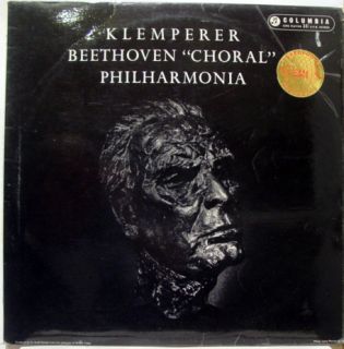 Klemperer Beethoven Choral LP VG Sax 2277 Vinyl 1958 Record
