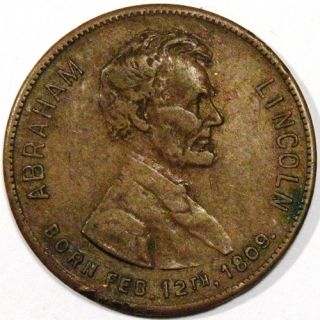 1909 Abraham Lincoln Sunday American New York Centennial Bronze Medal