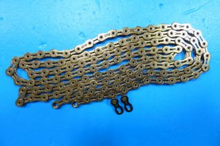 KMC x10 SL Gold Chain Titanium 10 Speed 116 Links