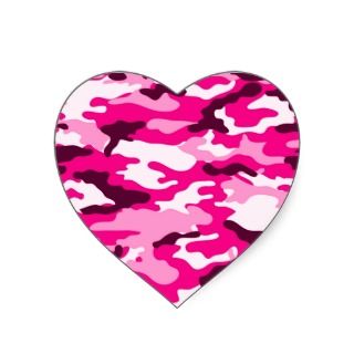 Pink camouflage Sticker