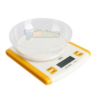 Digital Kitchen Food Scale Removable Big Bowl 11lb
