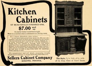 1902 Ad Kitchen Cabinet Sellers Kokomo Indiana Esteel   ORIGINAL