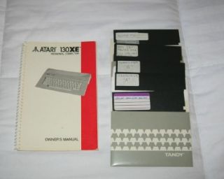 Working Atari 130XE 1050 Disk Drive 1027 Printer Manual Light Pen More