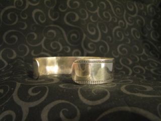 Hopi Overlay Sterling Silver Bracelet Kiva Symbols