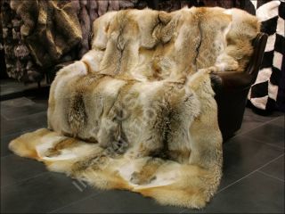 452 Coyote Fur Blanket Throw Bedspread Sheet