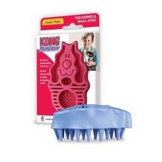 Kong Company DKO51100 Zoom Groom Firm Rubber Puppy Small Dog Brush