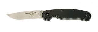 Ontario Knife Co Rat Folding Plain Edge Satin Knife 8848