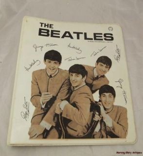 Vintage Nems Enterprises Beatles 3 Ring Binder School Notebook