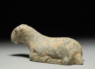Ancient Chinese Tang Yuan Dynasty Zodiac Animal Sheep Goat Figure 1300