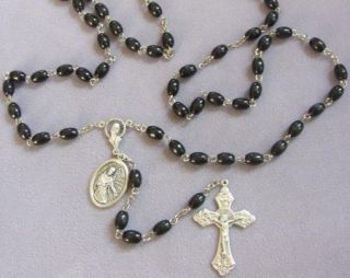 Saint St Kolbe Wood Rosary Prayer Card Addicted Drugs