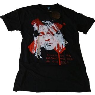 Mens Amplified Kurt Cobain Nirvana Top T Shirt BNWT S