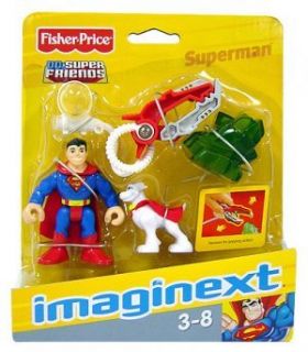 Superman Imaginext w Dog Krypto DC Superfriends VHTF Set