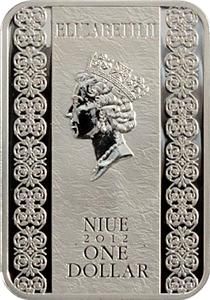 Niue 2012 1$ Saint Blessed Ksenia of Petersburg 28 28g Silver Coin