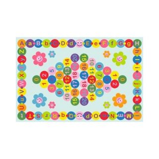 La Rug Fun Time Happy Learning Rectangle Kids Rug Size: 19 x 29 FT