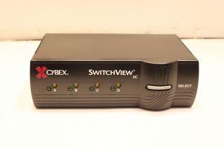 Avocent Cybex SwitchView PS 2 10040 SC 4 Port Secure KVM Switch Niap