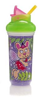 Munchkin Active Animals Insulated Straw Cup 9 Ounce Colors May Vary