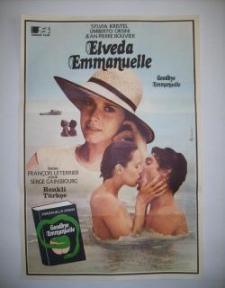 Sylvia Kristel Goodbye Emmanuelle 1977 Movie Poster