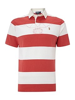 Polo Ralph Lauren Bar striped rugby top Red   