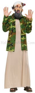 Most Wanted Osama Bin Laden Adult Costume includes Robe, Camouflage
