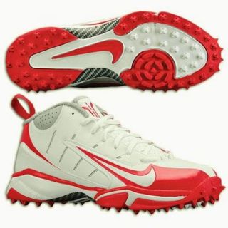 Air Speed Destroyer 5/8 Turf White Oran Lacrosse Football Cleats Shoes