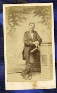 Louis Charles Lacan in Costume Top Hat Fashion, France, old Photo CDV