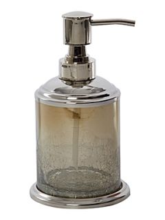 Linea Crackle glass soap dispenser   
