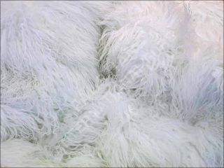 566 Tibetan Lamb Real Fur Blanket Throw Wool Fleece