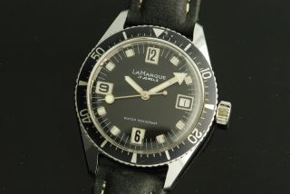 1970s RARE Attractive La Marque Diver Watch Fully Serviced Timed QVT