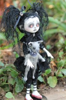 OOAK Gothic Fairy Tale Monster Dorothy Posable Art Doll A Gibbons Goth