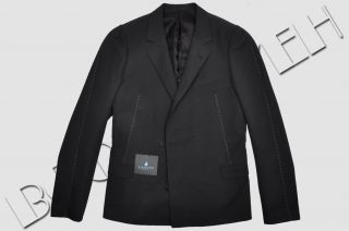 Lanvin RP 3000$ Black Stitch Detailed Fashion Show Blazer