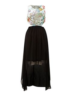 True Decadence True decadence contrast fishtail dress Multi Coloured   