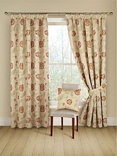 Poppy trail curtains in red   