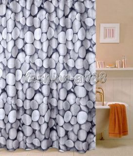 Beautiful Landscape Rocks Design Bathroom Fabric Waterproof Shower