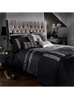 Kylie Minogue Safia bed linen in black   