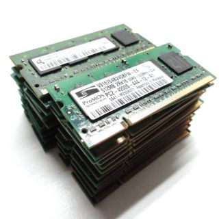25x 512mb  PC2 4200  533MHz  NON ECC  Laptop DDR2 Memory Modules