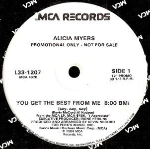 ALICIA MYERS   I WANT TO THANK YOU * 1981 Classic * PROMO * Listen