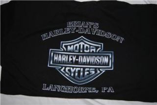 Davidson   Mens S/S black screen printed t shirt   Langhorne PA LARGE