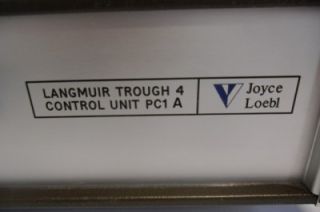 Joyce Loebl Langmuir Trough 4 Control Unit PC1 A PC1 A PC1A Used