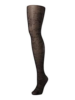 Untold All over floral lace tights Black   