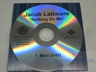 JACOB LATIMORE   NOTHING ON ME 1TRK TESTPRESS PROMO CD CS71 *FREE U.S