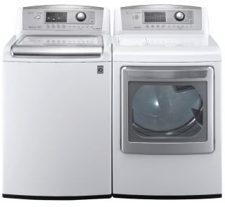 Washer Electric Dryer Set WT5070CW DLEX5170W 4 7 CU ft Top Load Washer