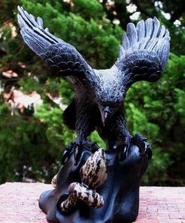 Antique Chinese Imperial Eagle Snake Gemstone Statue
