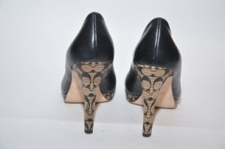 198 Coach Layla Black Signature Platform Heel Pump Women Shoes 9 M