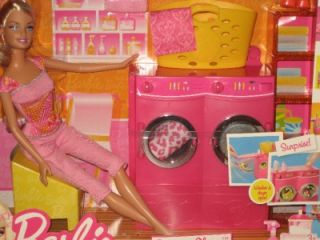 Barbie Laundry Room Furniture Washer Dryer Really Spins
