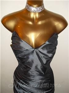 Vintage 40s 50s Style Satin Hollywood Wiggle Pencil Pinup Mad Men Dita
