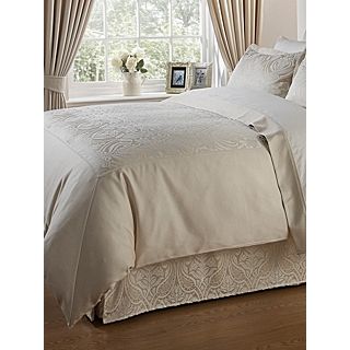 Christy Everett bed linen in soft gold   