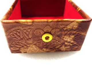 Made Falcon Horus Genuine Leather Jewelry Box Pharaoh Ethnic L