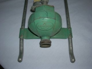 Vintage Evergreen Water Hose Lawn Sprinkler Adjustable
