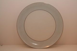 Noritake Laureate China 5651 White Blue Dinner Plate