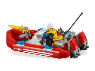 Lego 7213 Off Road Fire Truck Fireboat New in Box